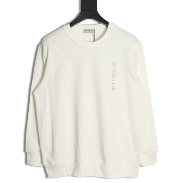Moncler Crew Neck Vertical Letter Sweatshirt