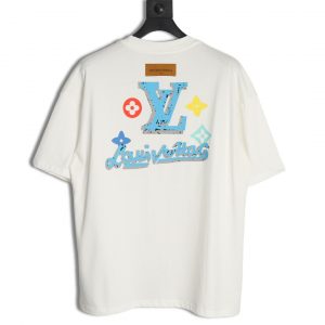 Alternative view of Louis Vuitton Short Sleeve T-shirt With Graffiti Logo On The Back