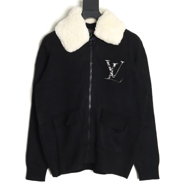 Louis Vuitton Lambskin Collar Jacket