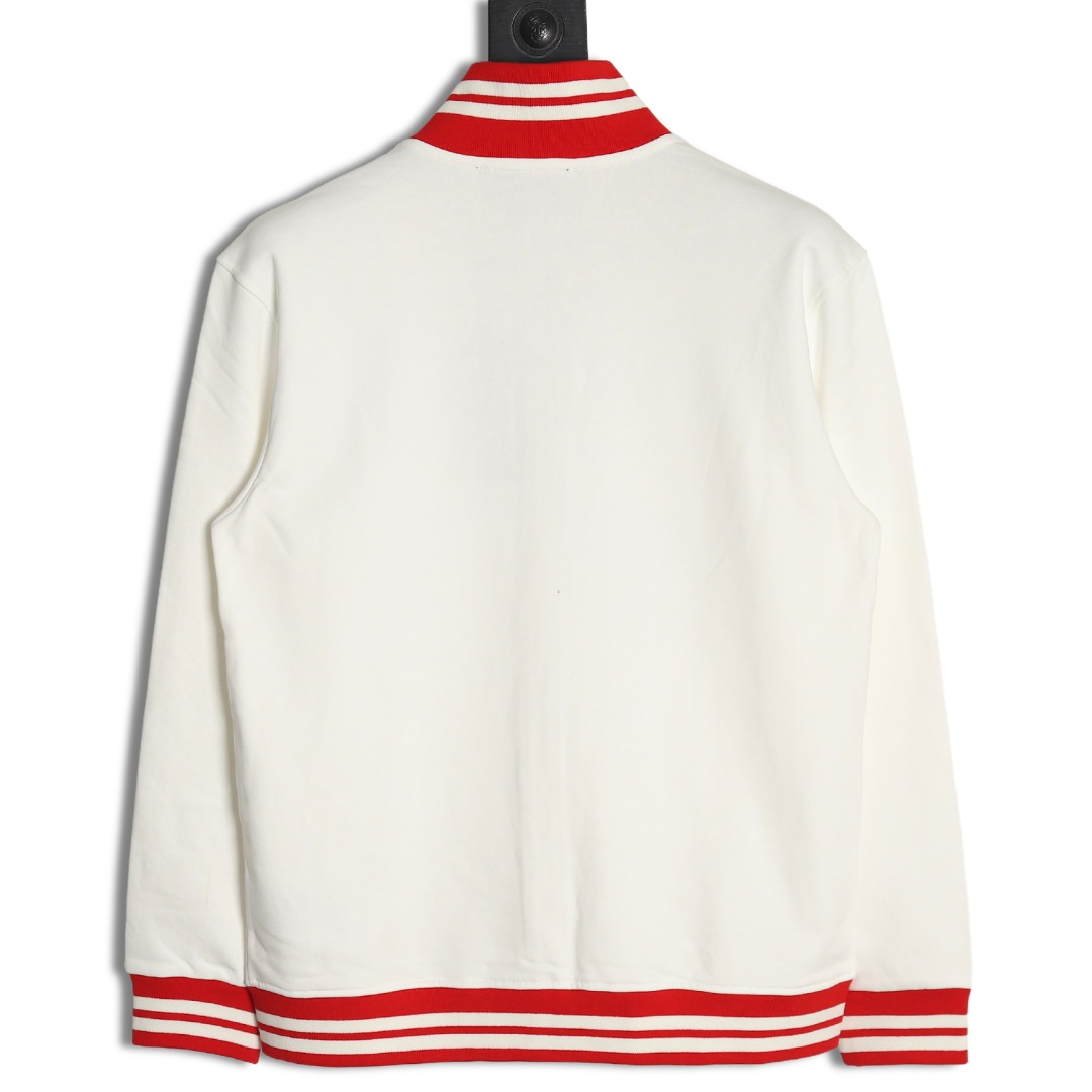 Gucci White Double G Embroidered Chest Jacket - Image 2