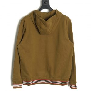 Alternative view of Burberry Embroidered Stripe Fleece Zip Hooded Jacket