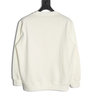 Alternative view of Dior Graffiti Lettering Crew Neck White Sweatshirt