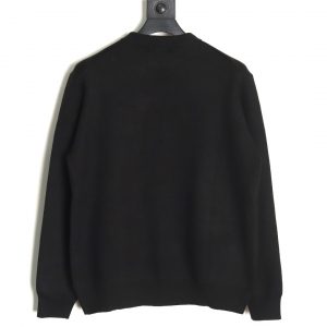 Alternative view of Prada Long Sleeve Knit Sweater With Triangle Logo Pocket