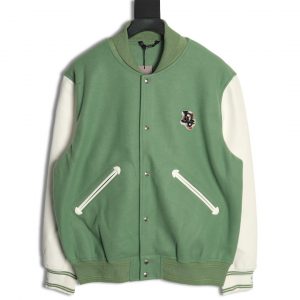 Dior Flowers and Beaded Wool Baseball Jacket