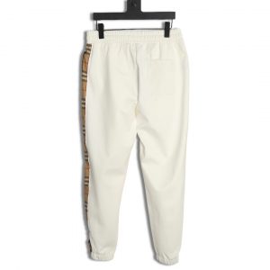 Alternative view of Burberry White Checkered Pants With Side Logo