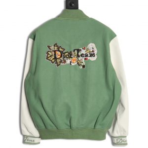 Alternative view of Dior Flowers and Beaded Wool Baseball Jacket