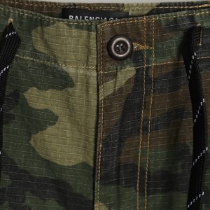 Alternative view of Balenciaga Paris Family Flared Cotton Camouflage Jumpsuit