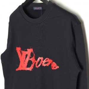 Alternative view of Louis Vuitton Graffiti Letter Crewneck Sweatshirt Black