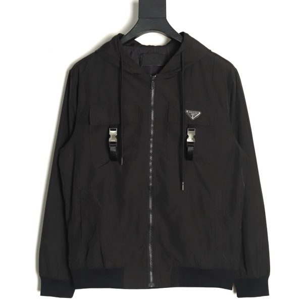 Prada Functional Jacket With Metal Closure