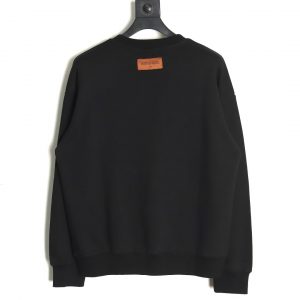 Alternative view of Louis Vuitton Classic Black Embroidered Four-leaf Clover Logo Crew Neck Sweatshirt