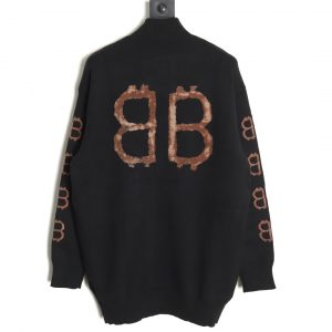 Alternative view of Balenciaga Double B Bitcoin Sweater