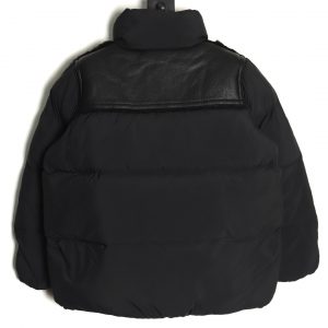 Alternative view of Moncler Sheepskin Stitching Short Jacket Black