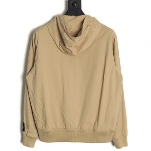 Alternative view of Dior & Stone Island Hooded Windbreaker Jacket with Embroidered Lettering