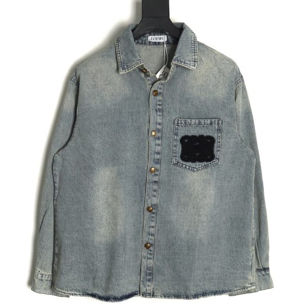 Loewe Towel Logo Denim Jacket
