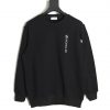 Moncler Black Crew Neck Vertical Letter Sweatshirt
