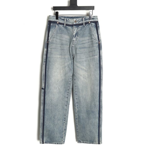 Gucci Jeans with Faux Seams and Side Pockets