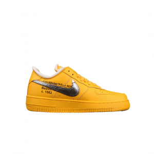 Alternative view of Air Force 1 Low Off white University Gold