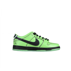 Alternative view of Nike Dunk Low SB + Powerpuff Green