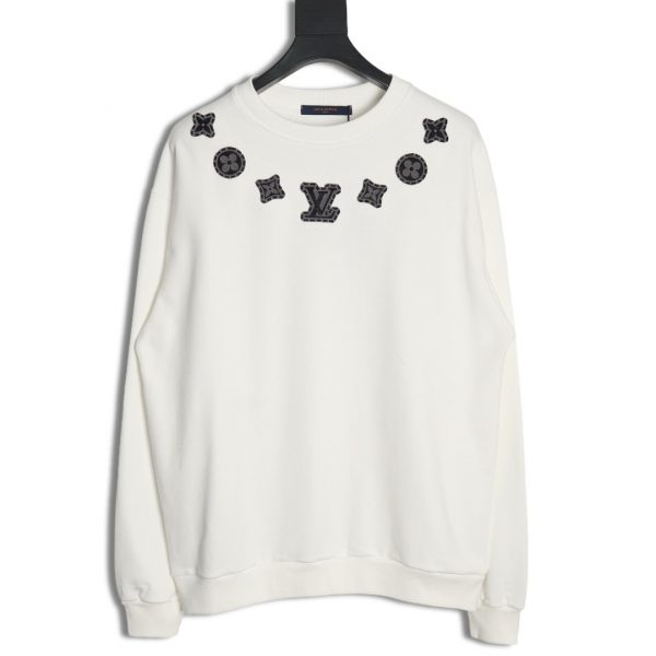 Louis Vuitton Sweatshirt With Embroidered Logo Round Neck