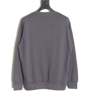 Alternative view of Balenciaga Gray Flame Print Crew Neck Sweatshirt