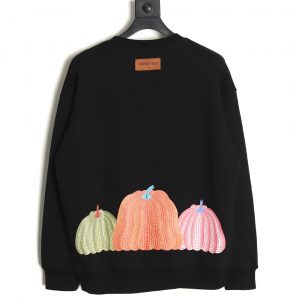 Alternative view of Louis Vuitton Pumpkin Print Crewneck Sweatshirt Black
