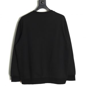 Alternative view of Gucci Black Crew Neck Sweatshirt with Bear Embroidery on Chest
