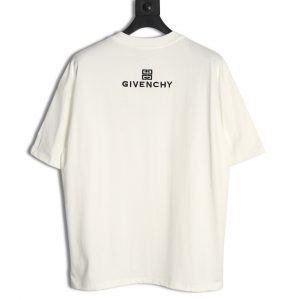 Alternative view of Givenchy Letter Embroidery Short Sleeve T-shirt In White