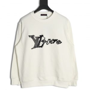 Louis Vuitton Graffiti Letter Crewneck Sweatshirt