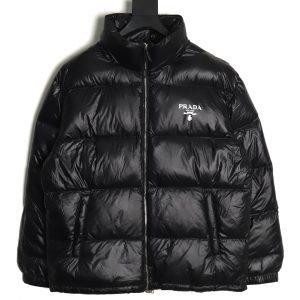 Prada Heavy Down Jacket with Shiny Print