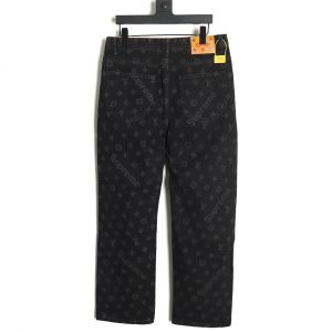 Alternative view of Louis Vuitton x Supreme All-Over Vintage Flower Print Jeans Black