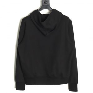Alternative view of Prada Hoodie With New Silver Triangle Logo In Black