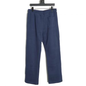 Alternative view of Prada Heavy Triangle Logo Wide Leg Pants Blue With Attractive Design