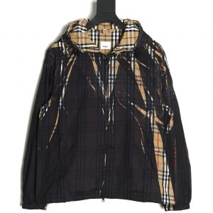Burberry Sliced ​​Check Hooded Jacket