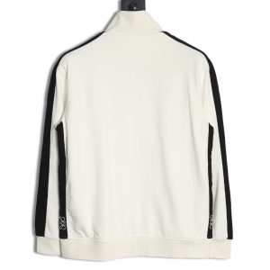 Alternative view of Loewe White Jacket with Zipper and Logo on Chest with Stitching on Arm