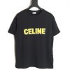 Celine Rhinestone Letter Short Sleeve T-Shirt