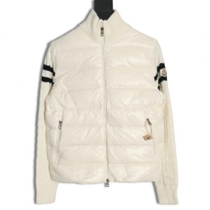 Moncler Wool Knit Stitching Down Jacket