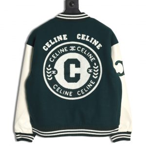 Alternative view of Celine Patch Embroidered Baseball Jacket