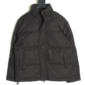 Balenciaga and Gucci Paris Double B All-Over Print Puffer Jacket