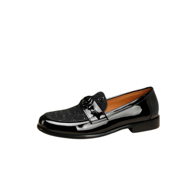 Gucci Black Patent Leather Loafer 1104