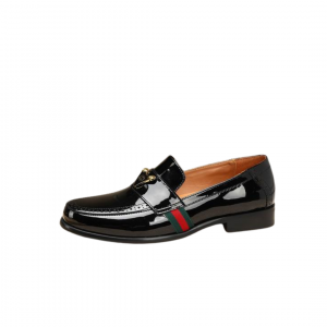 Gucci Black Patent Leather Loafer 1102