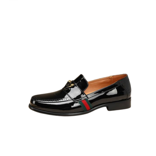 Gucci Black Patent Leather Loafer 1102