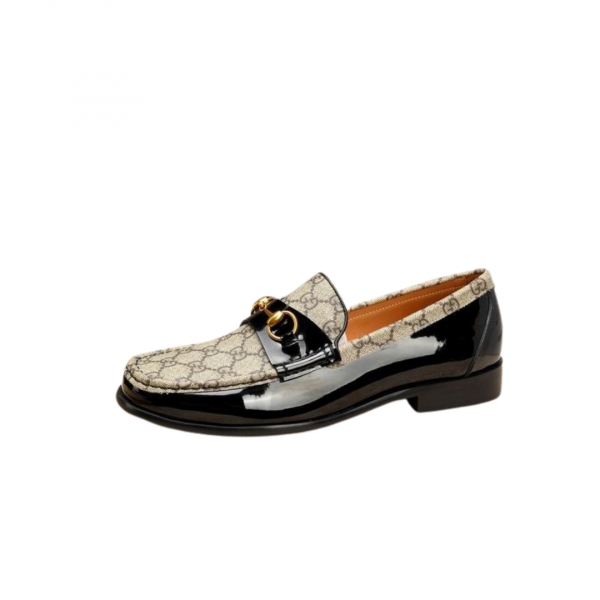 Gucci Black Patent Leather Loafer 0198)