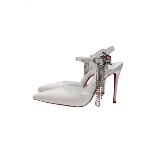 Alternative view of Christian Louboutin White Heels With Stones 0202