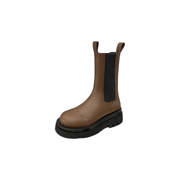 Bottega Venetta Lug Chelsea Boot Brown
