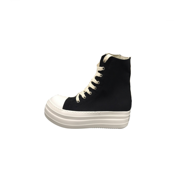 Rick Owens Wmns DRKSHDW Luxor Double Bumper High Black Milk