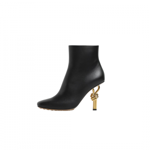 Bottega Venetta Knot Ankle Boot Black