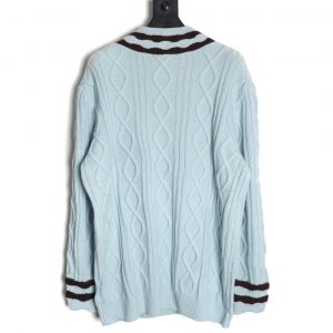 Alternative view of Louis Vuitton Color-coordinated Tridimensional Windowpane V-neck Sweater
