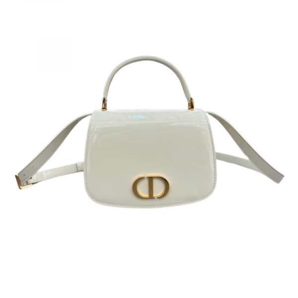 Dior Montaigne Handle Bag White Small