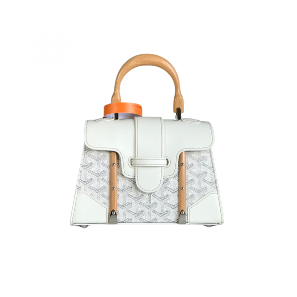 Goyard Saigon Mini Structure Bag White