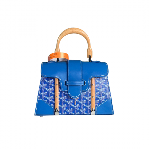 Goyard Saigon Mini Structure Bag Blue